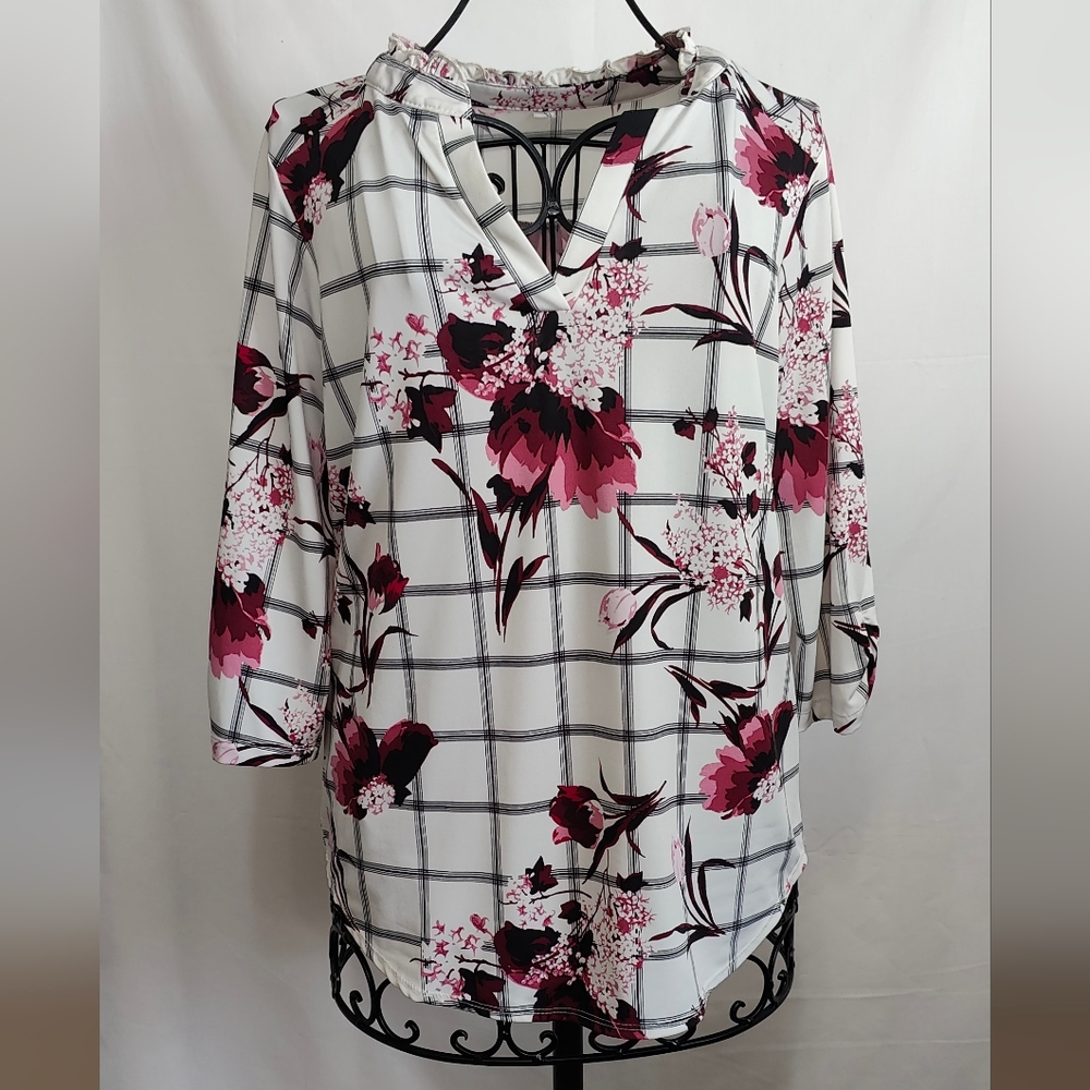 PerSeption Concept Women's Floral Blouse - Size M